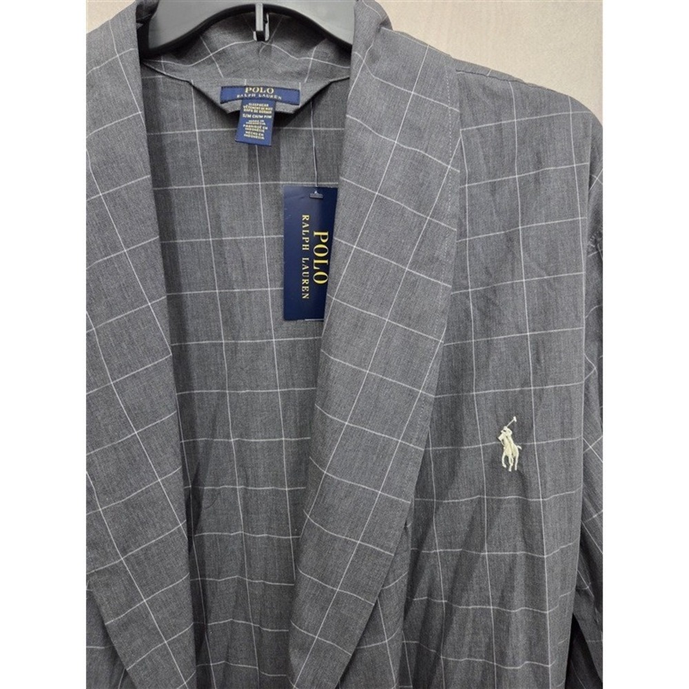 NWT Ralph Lauren S/M Gray Plaid Suit Classic Woven Robe 131232 - Picture 1 of 3